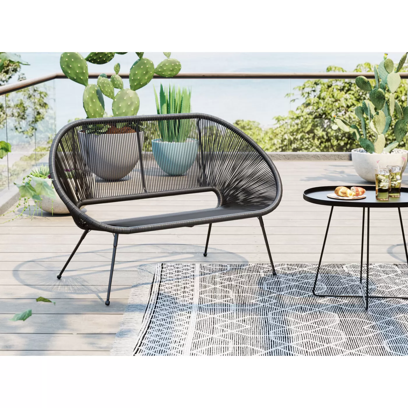 KARE Design Banquette Acapulco Noir