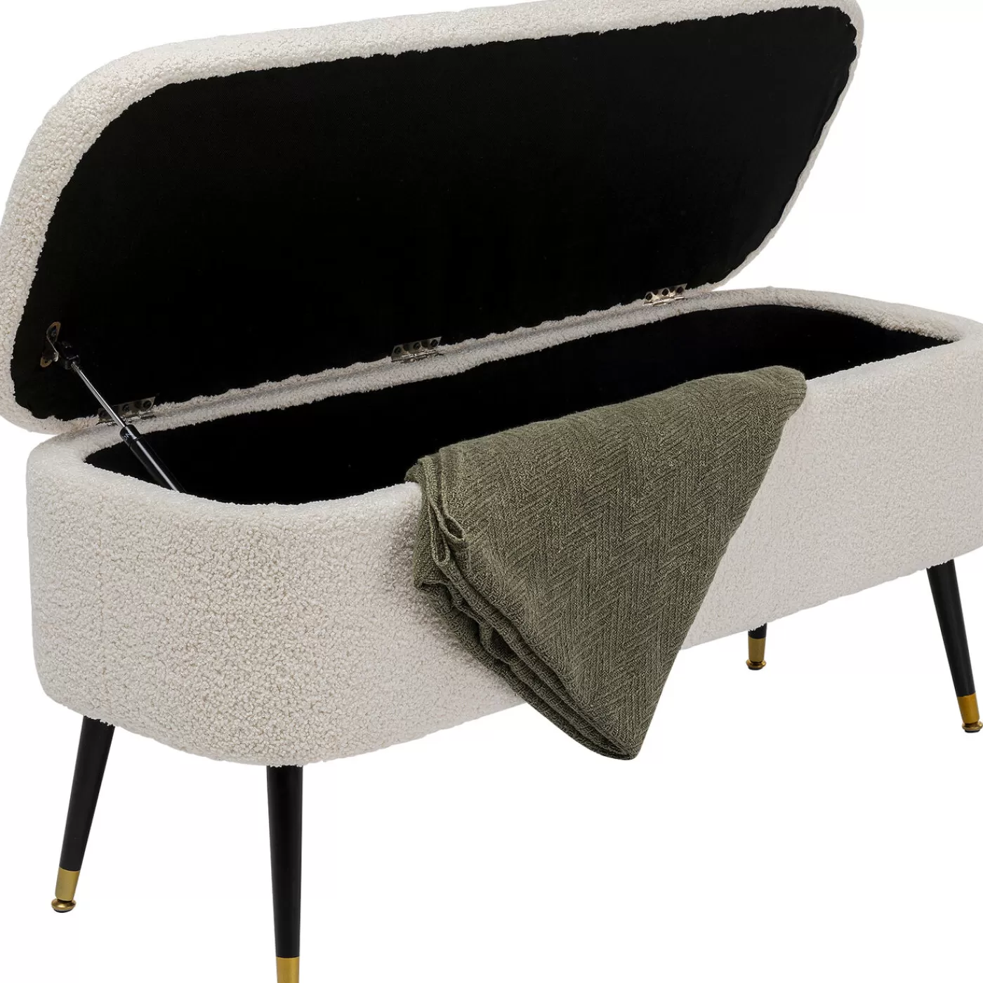 KARE Design Banquette Coffre Rico Blanc