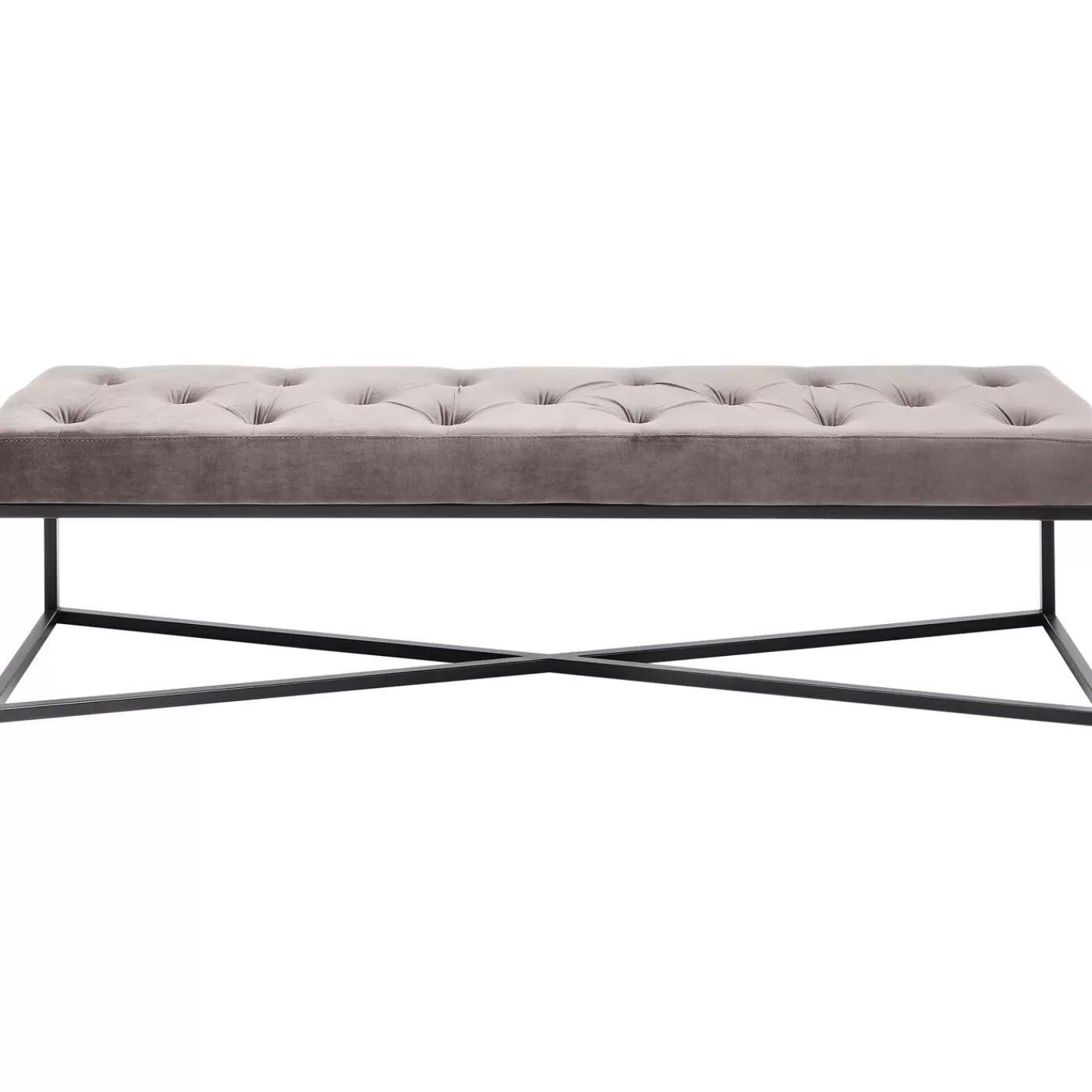 KARE Design Banquette Crossover Gris Noir 150X40Cm