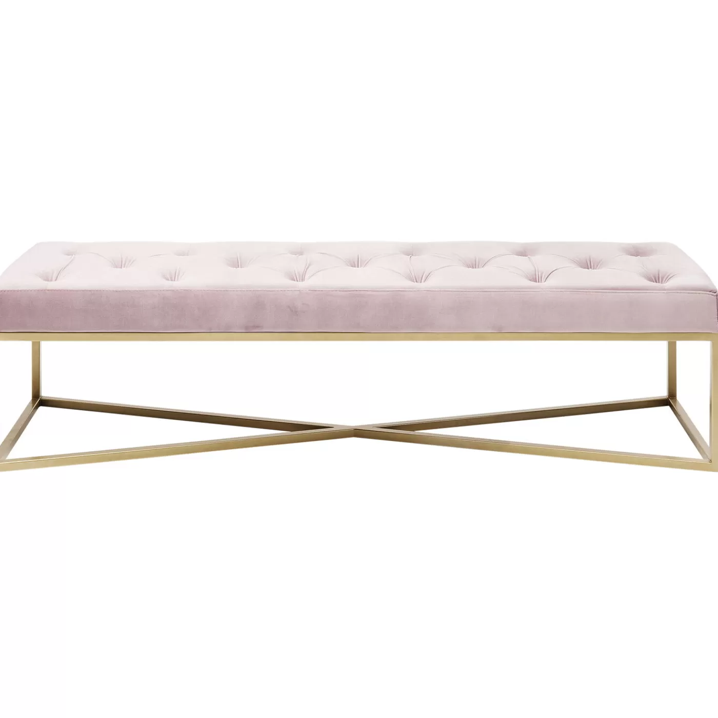 KARE Design Banquette Crossover Rose Laiton 150X40Cm