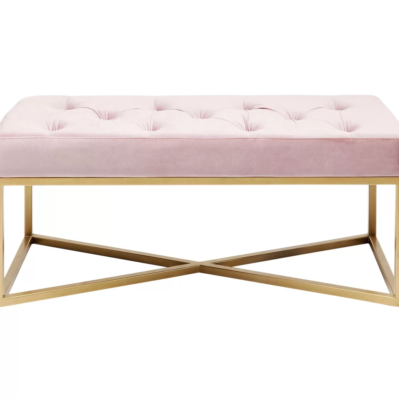 KARE Design Banquette Crossover Rose Laiton 90X40Cm