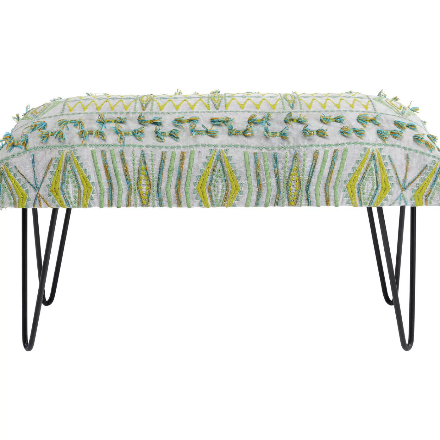 KARE Design Banquette Desna Patchwork Vert 80Cm