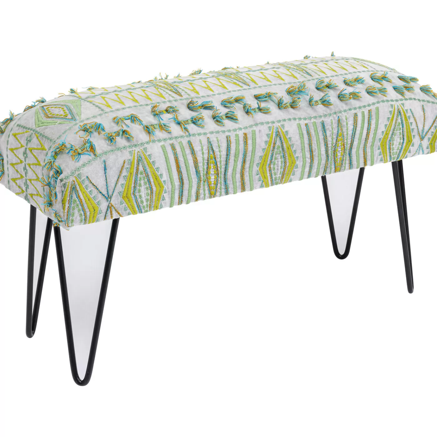 KARE Design Banquette Desna Patchwork Vert 80Cm