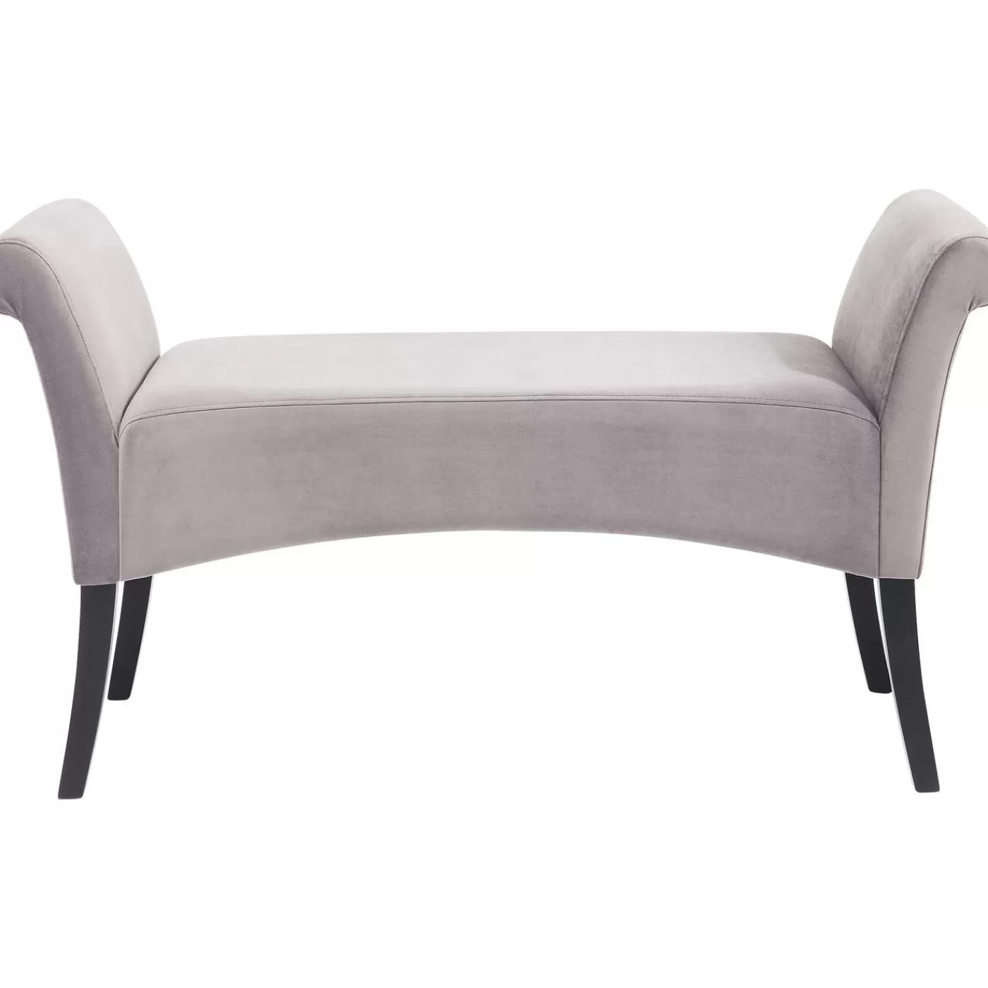 KARE Design Banquette Motley Velvet Silvergrey