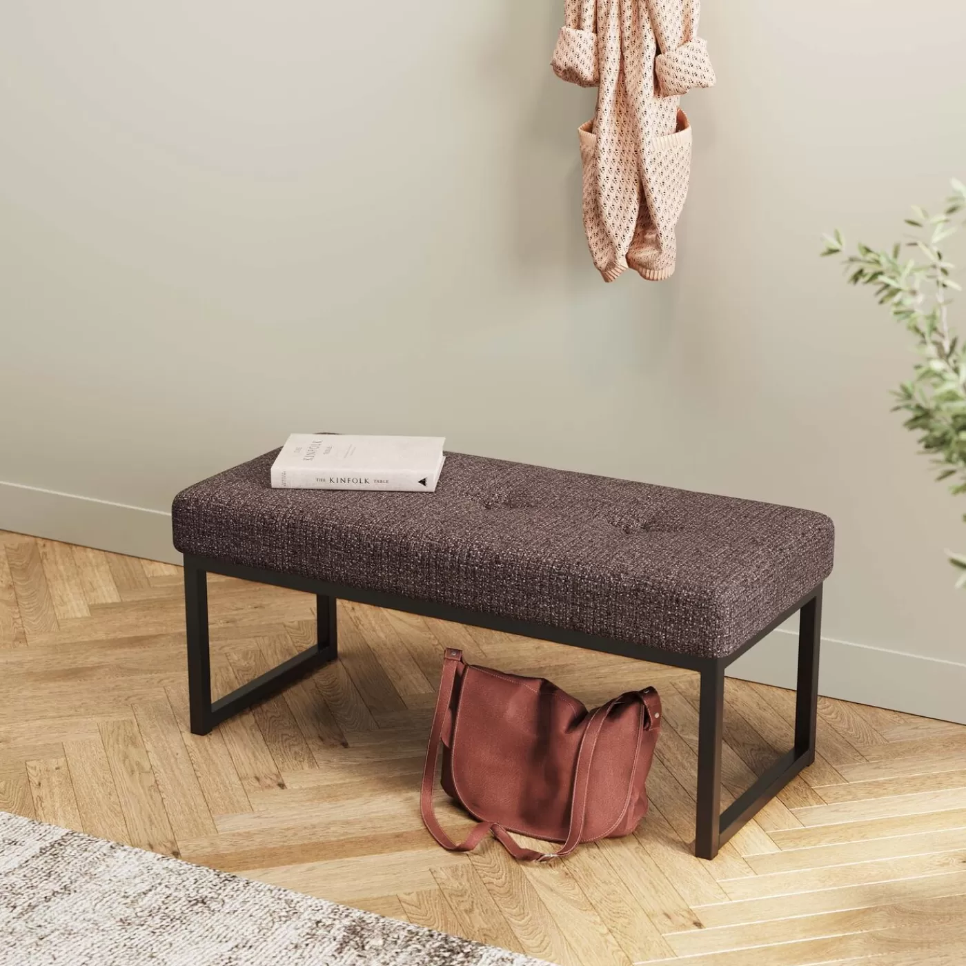 KARE Design Banquette Smart Dolce Marron 90X40Cm