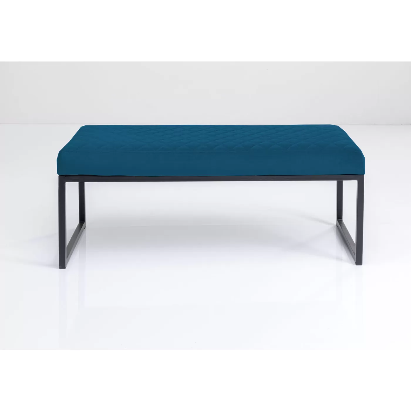 KARE Design Banquette Smart Velours Petrole Noir 90Cm