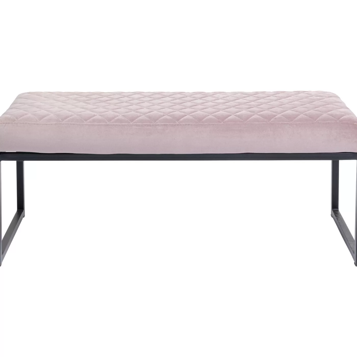 KARE Design Banquette Smart Velours Rose Noir 90Cm