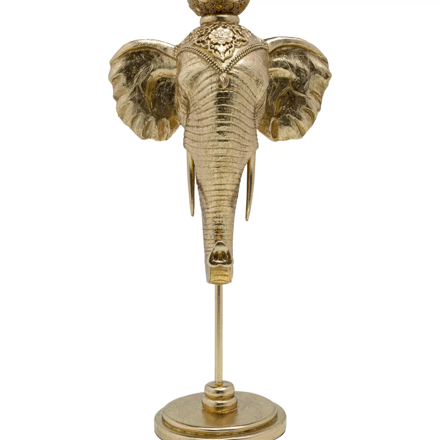 KARE Design Bougeoir Elephant Head Dore 49Cm