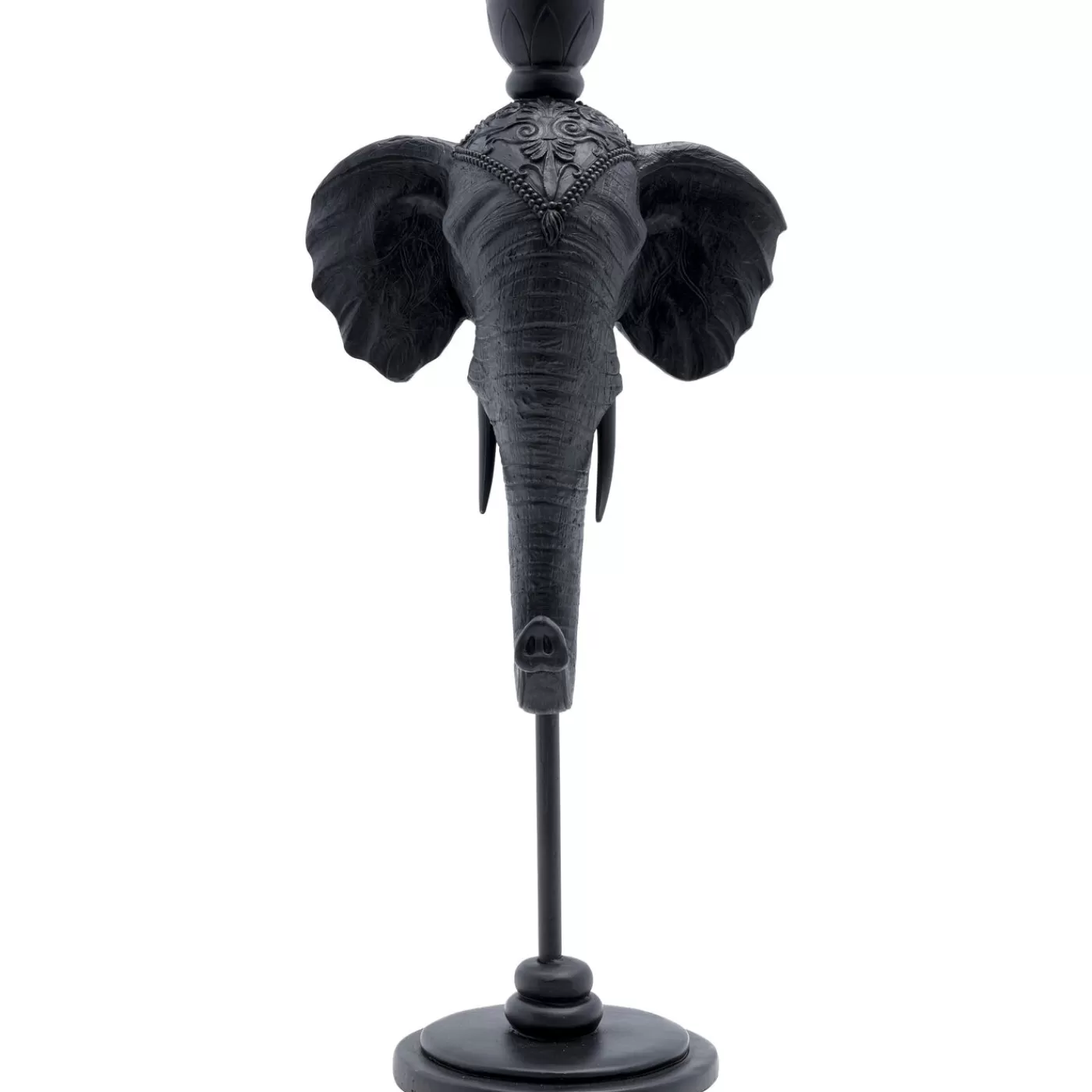 KARE Design Bougeoir Elephant Head Noir 36Cm