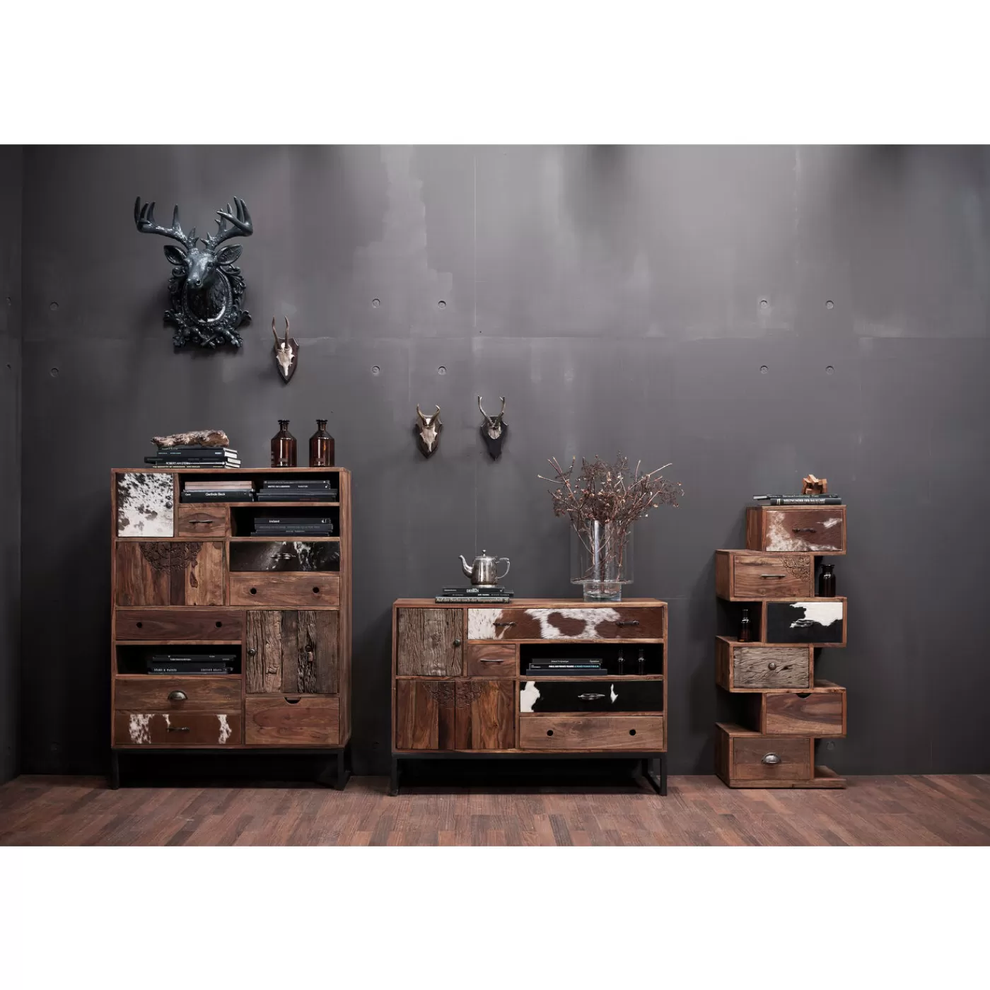 KARE Design Buffet Rodeo 3 Portes,4 Tiroirs