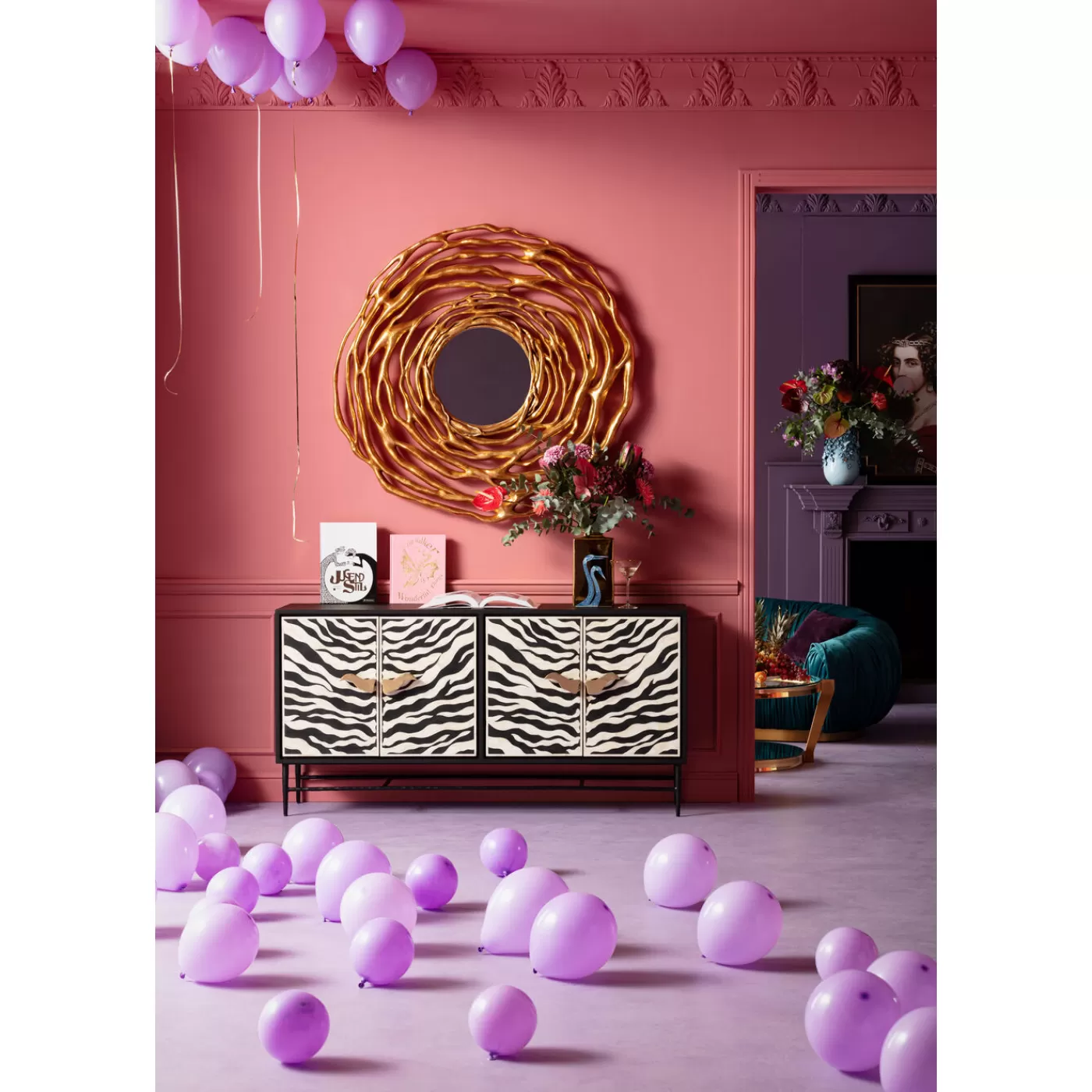 KARE Design Buffet Zebra 160X80Cm