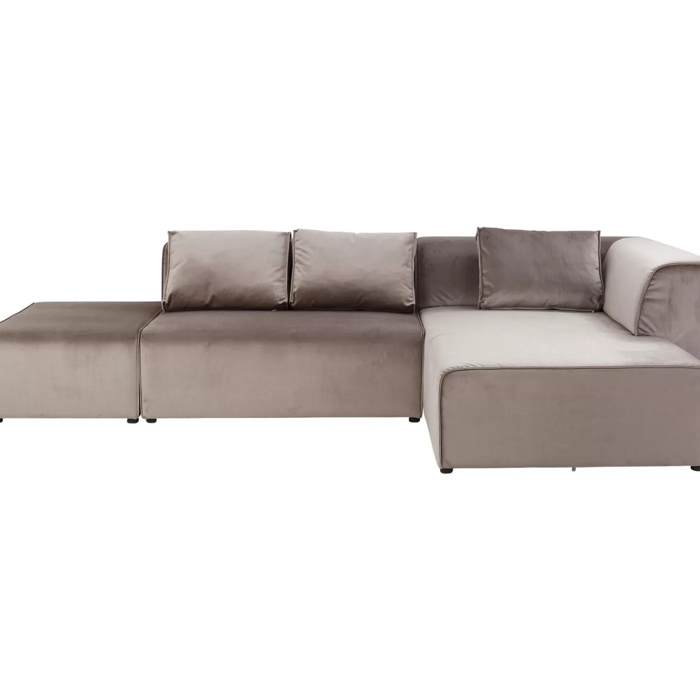 KARE Design Canapés D Angle Infinity Velvet Taupe Droite