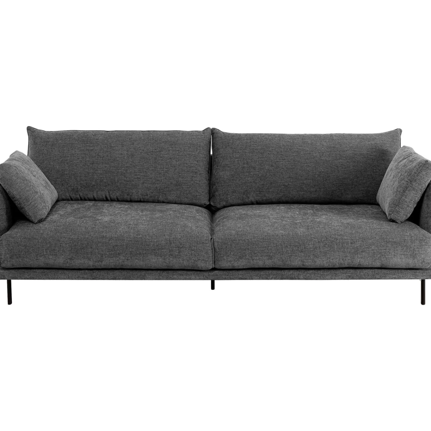 KARE Design Canapés Edna 3-Places Gris 245Cm