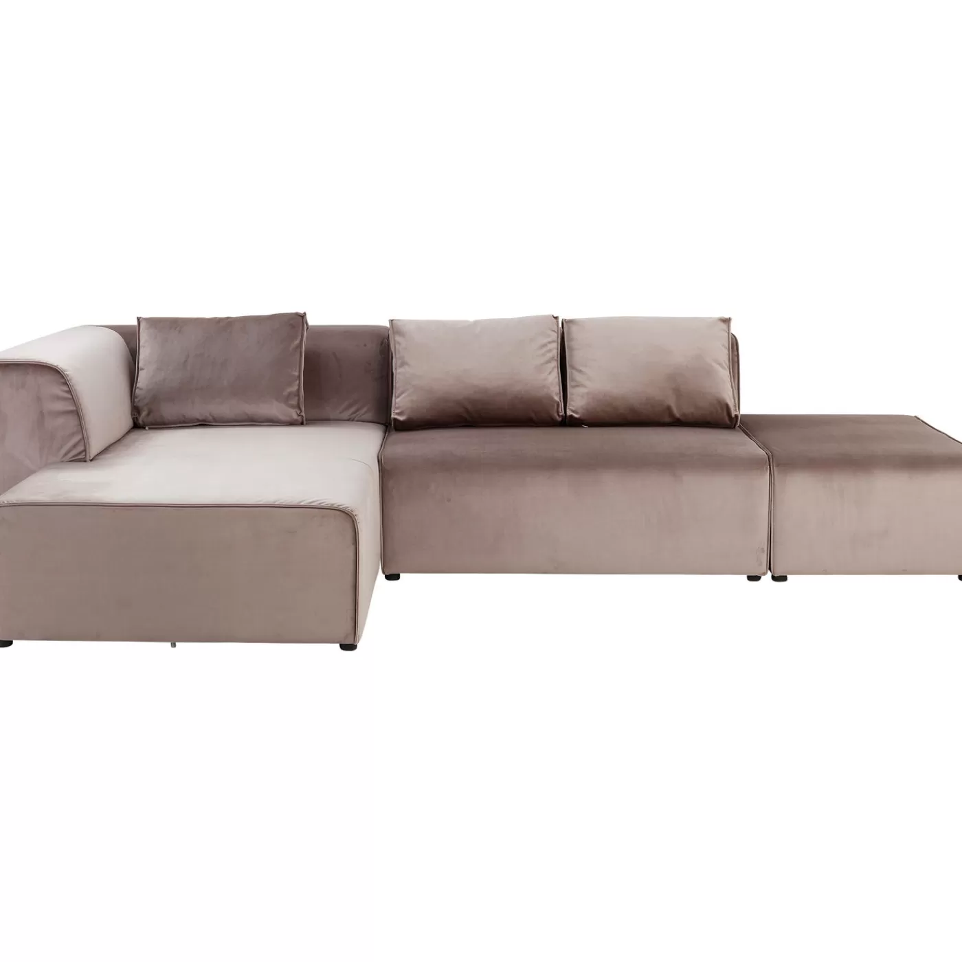 KARE Design Canapés Infinity Velours Taupe Gauche