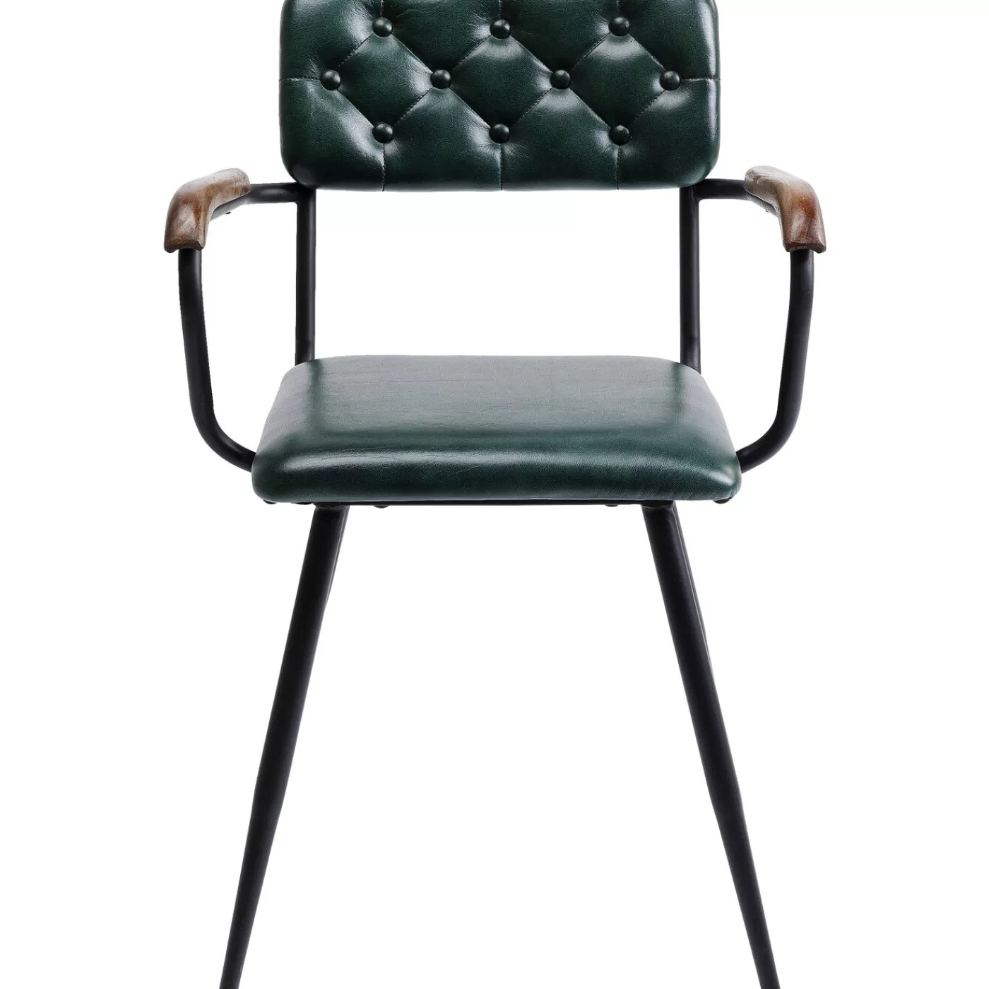 KARE Design Chaise A. Acc. Salsa.Cuir Vert Fonce