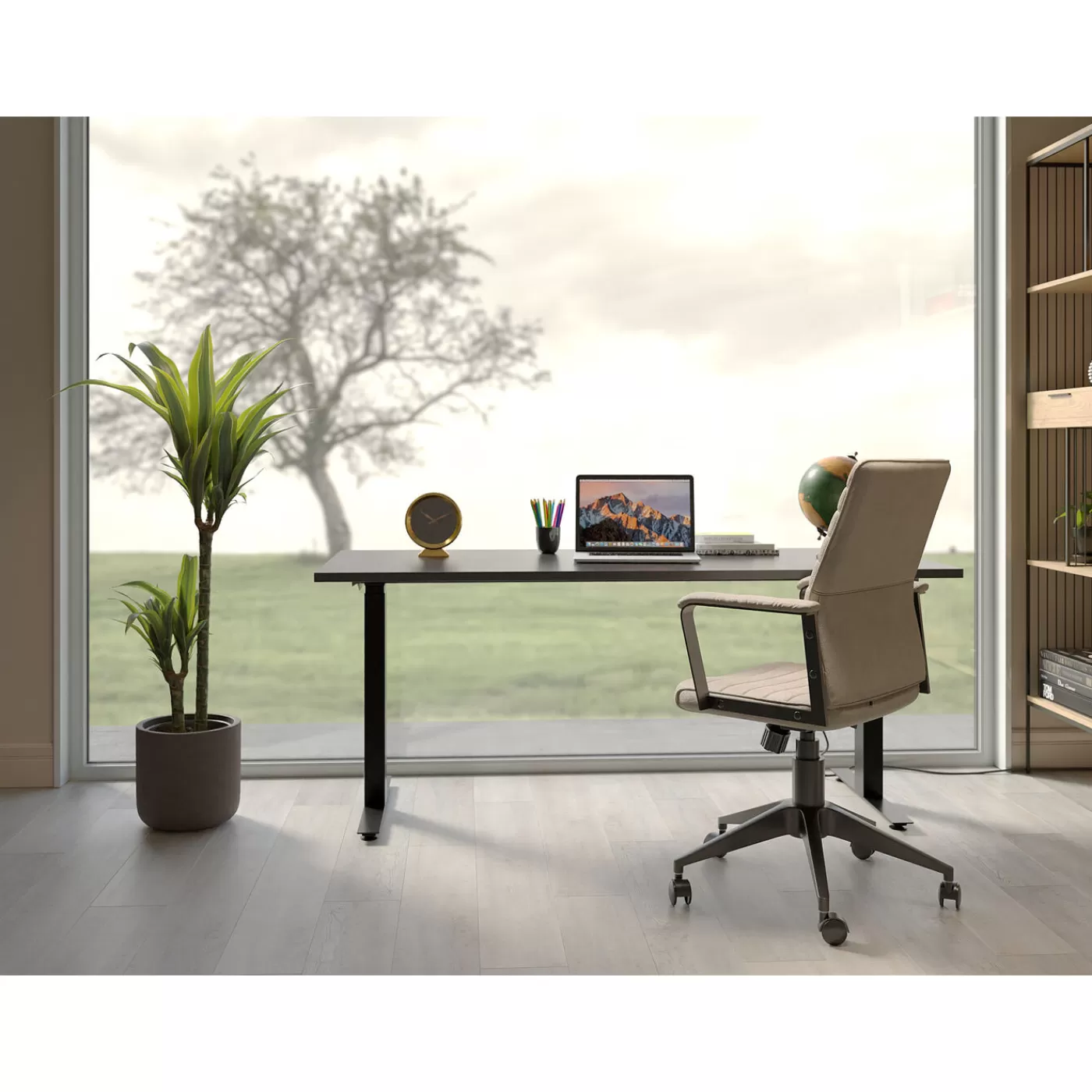 KARE Design Chaise De Bureau Labora Dossier Bas Pebble