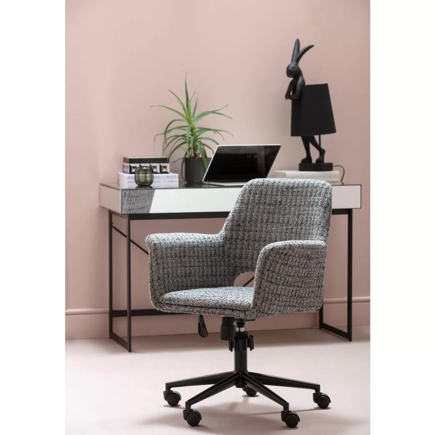 KARE Design Chaise De Bureau Marianne Gris