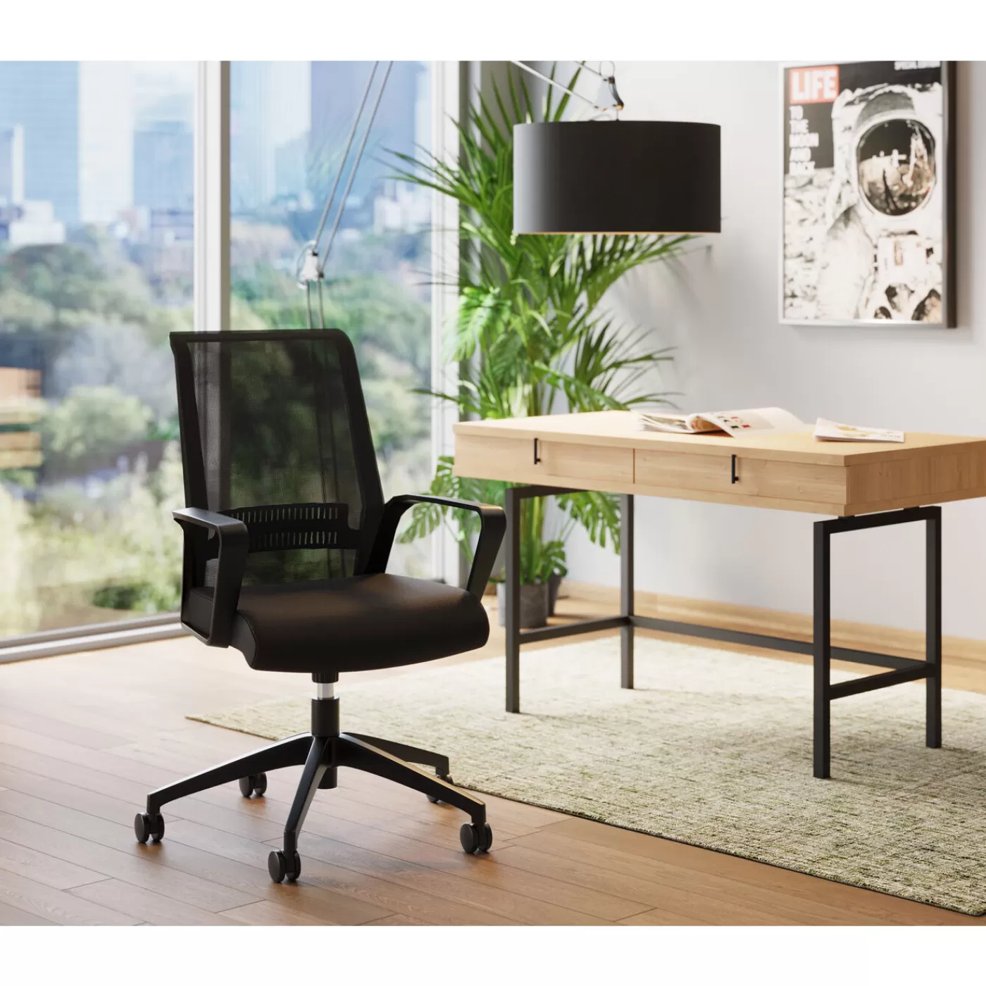 KARE Design Chaise De Bureau Pivotante Max Noir