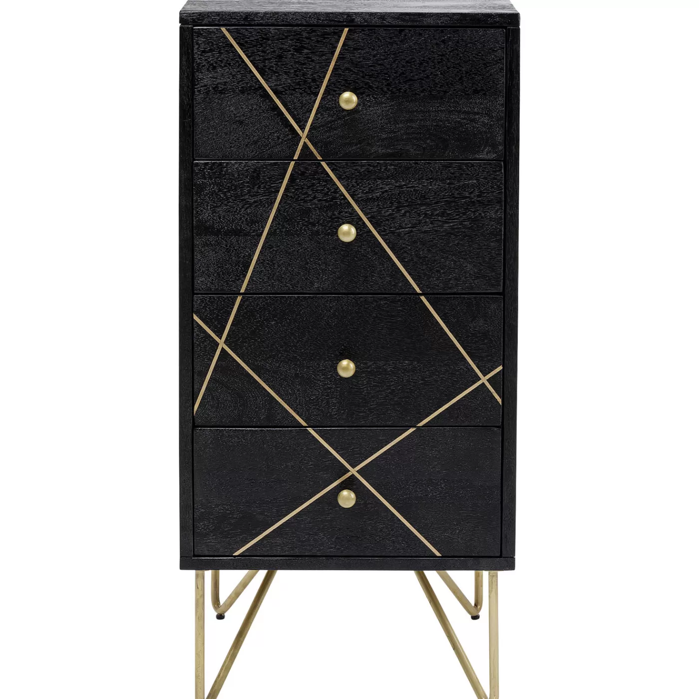 KARE Design Commode Gold Vein 4 Tiroirs 40X88Cm