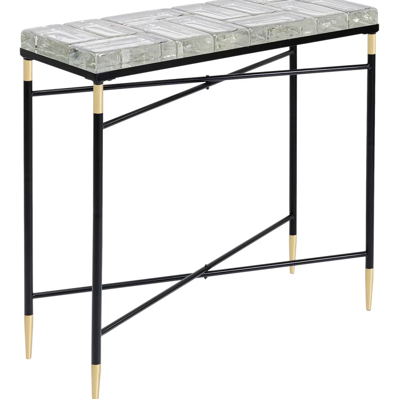 KARE Design Console Iceline Noir 82X76Cm