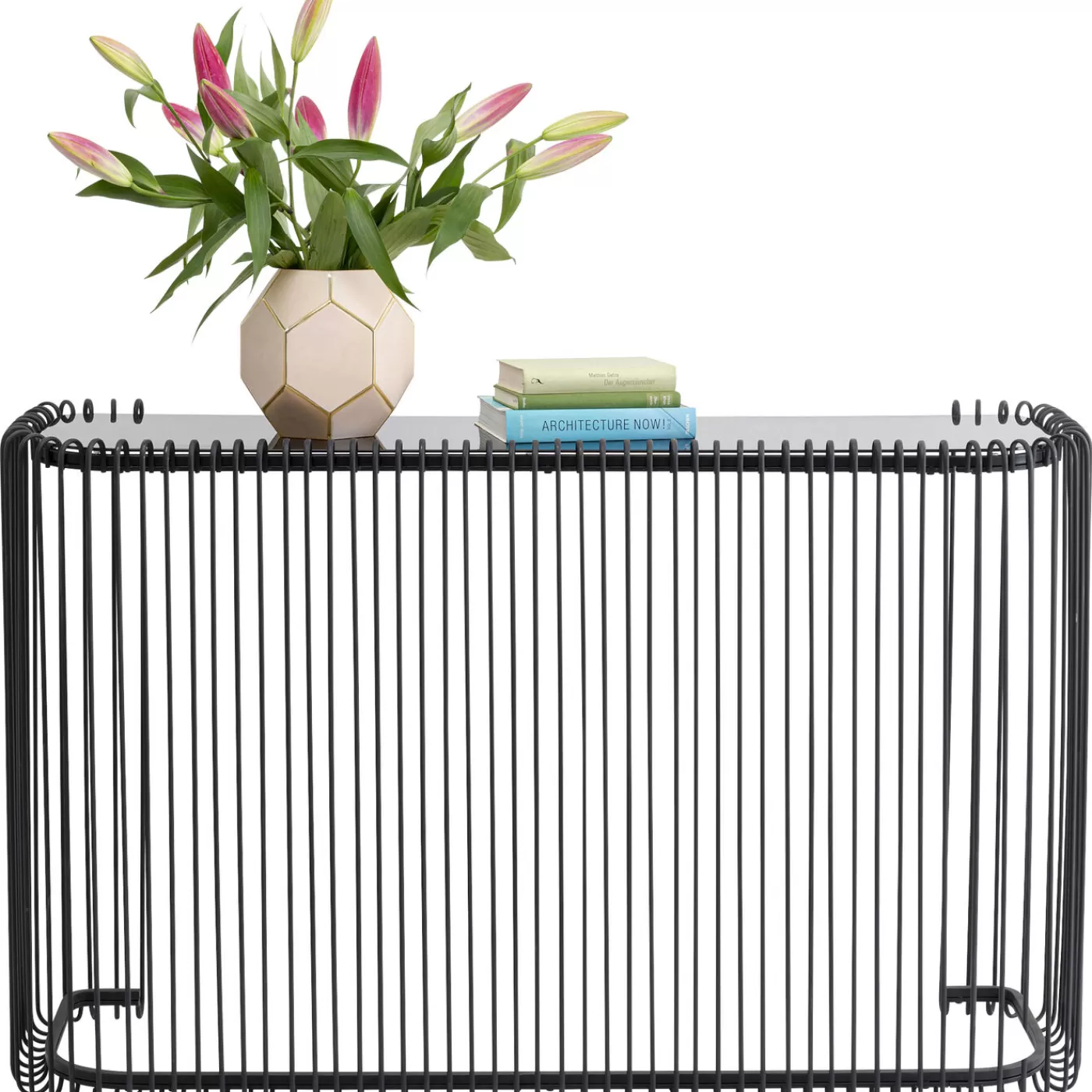 KARE Design Console Wire Noir 142X89Cm