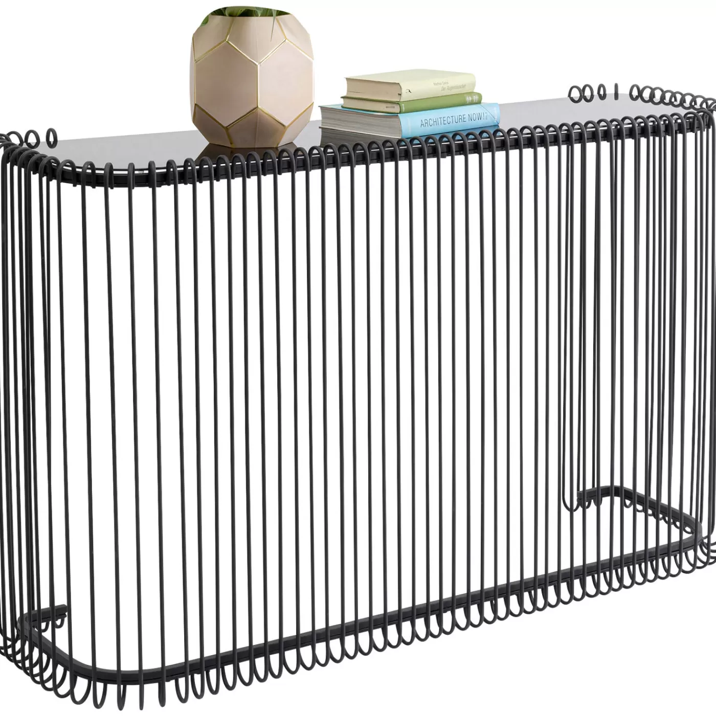 KARE Design Console Wire Noir 142X89Cm