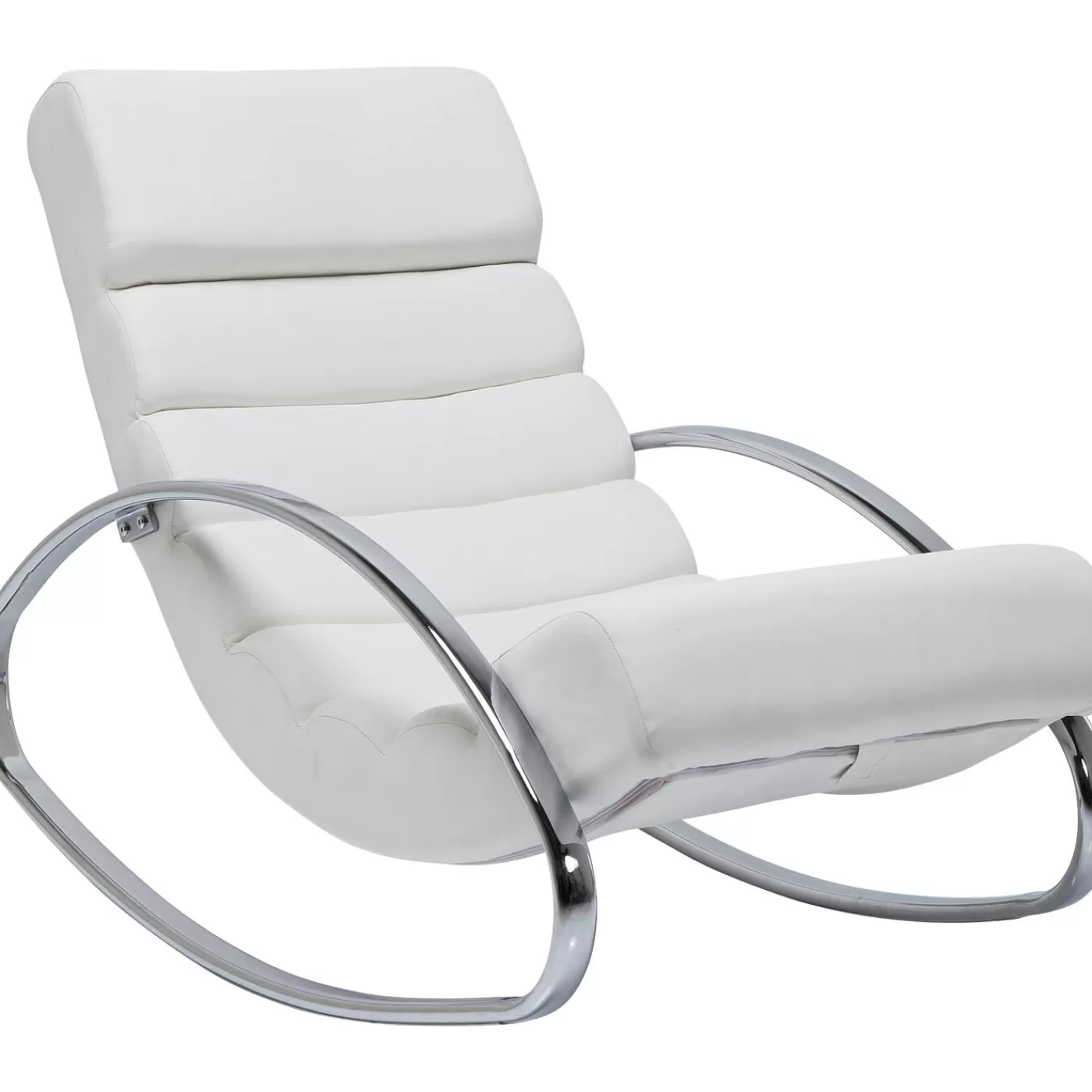 KARE Design Fauteuil À Bascule Manhattan Blanc