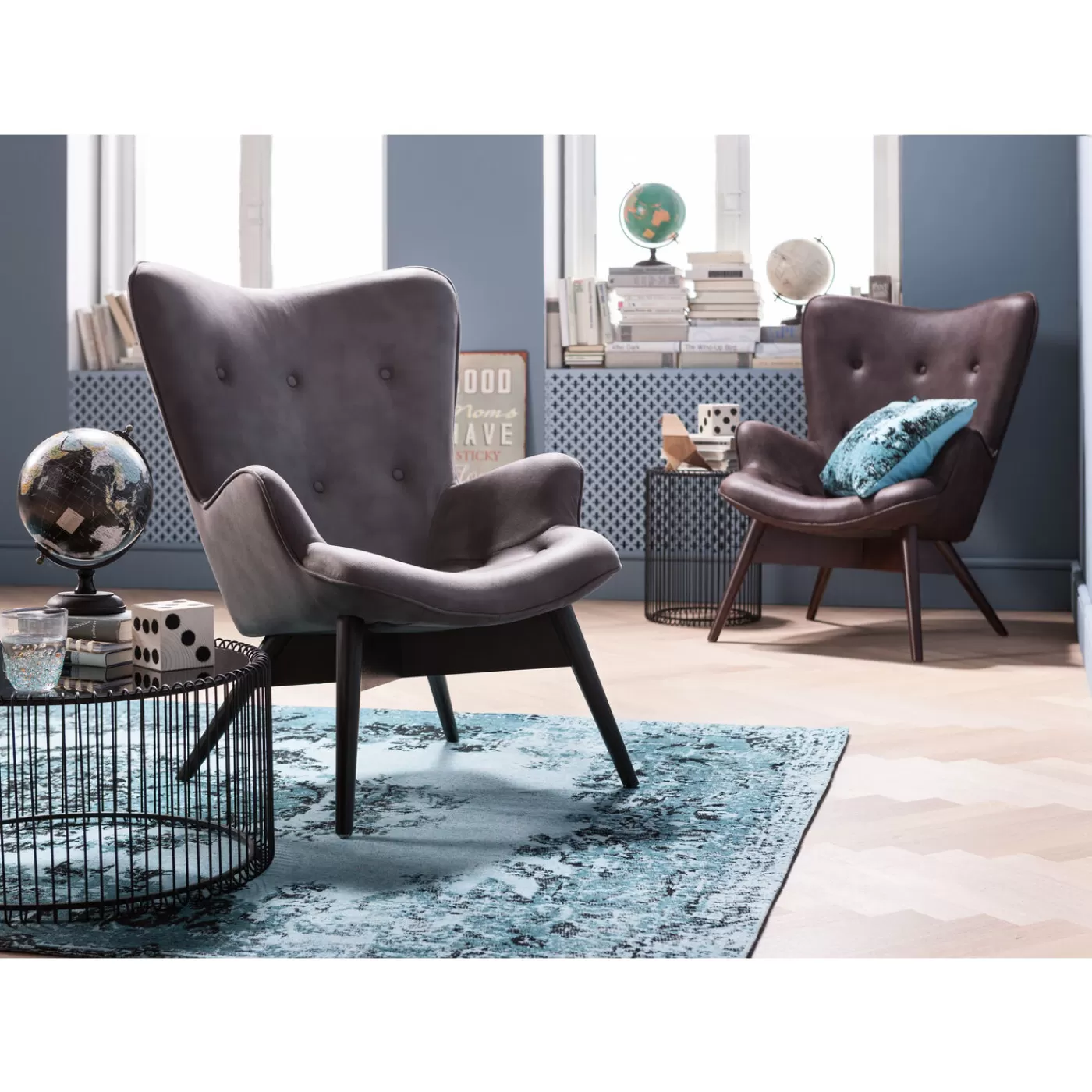 KARE Design Fauteuil Black Angels Wings Marron Econo