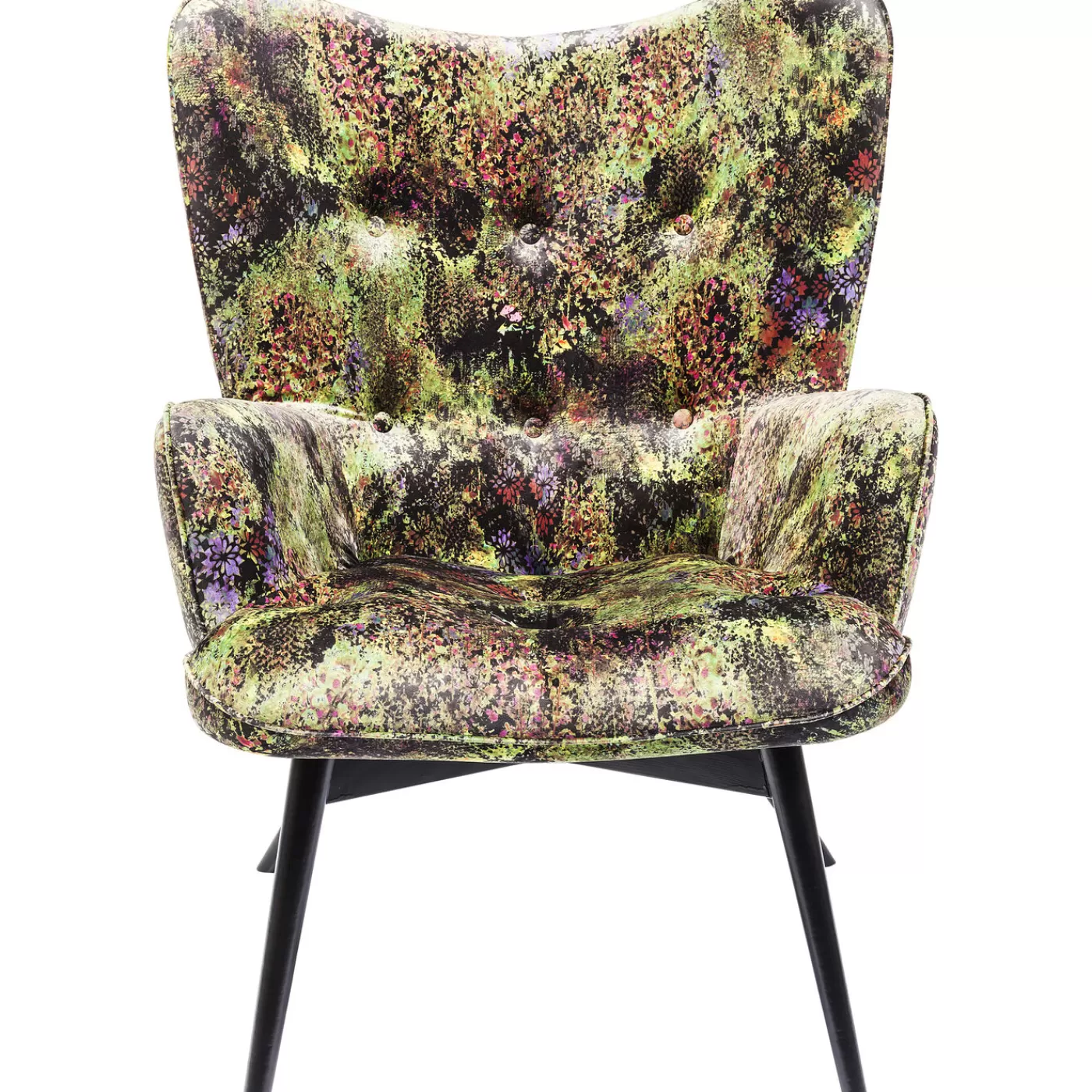 KARE Design Fauteuil Black Vicky Jungle Vert