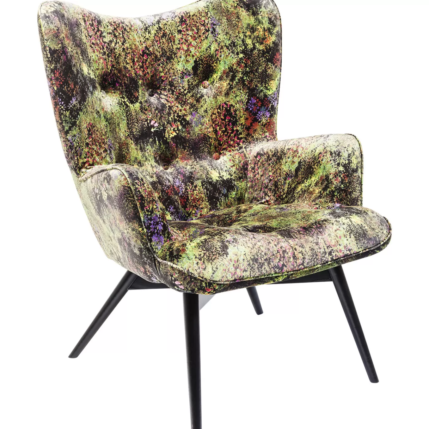 KARE Design Fauteuil Black Vicky Jungle Vert