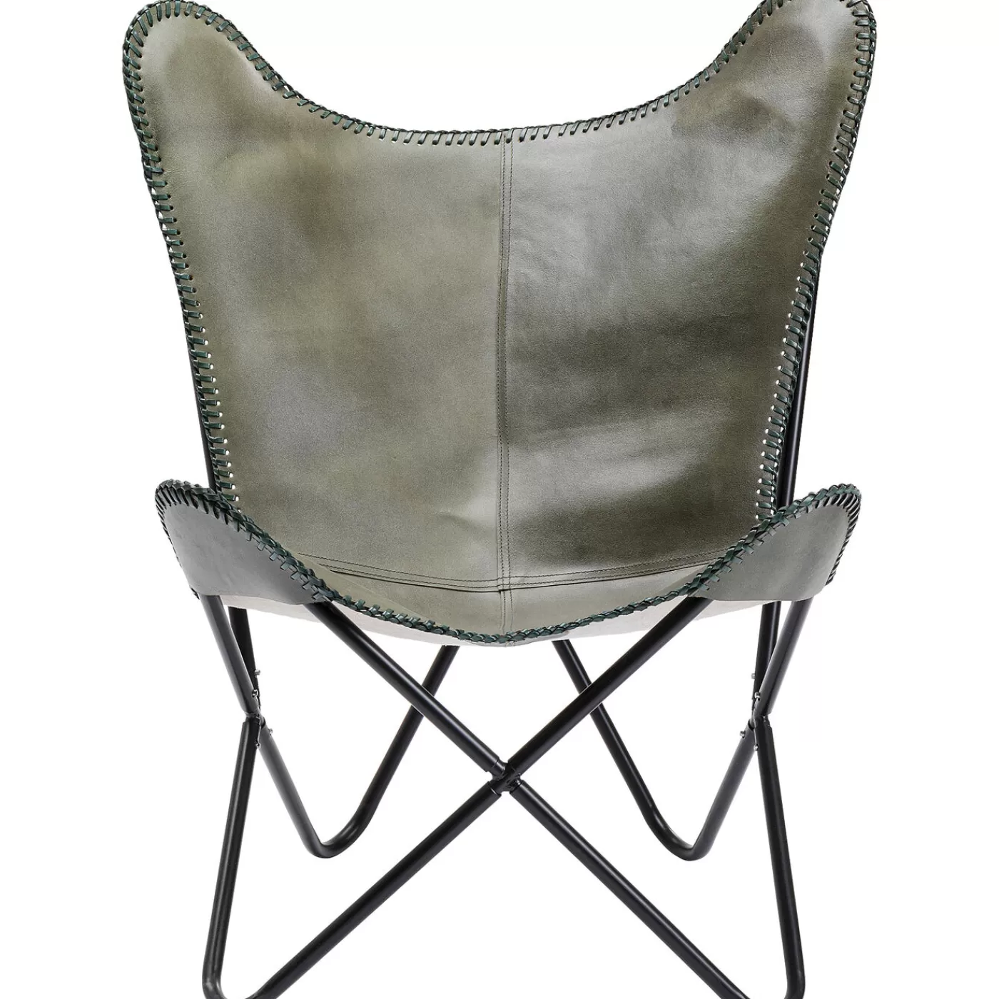 KARE Design Fauteuil California Cuir Kaki