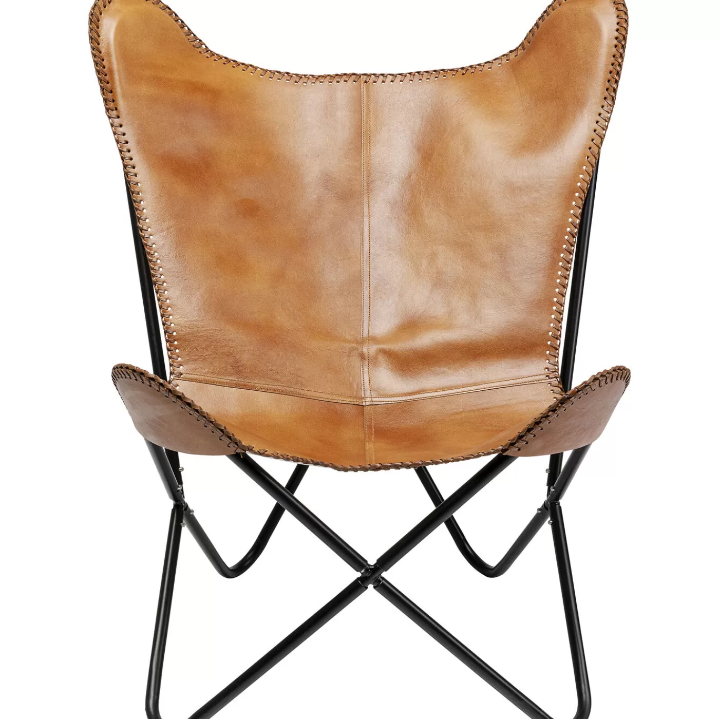 KARE Design Fauteuil California Cuir Marron