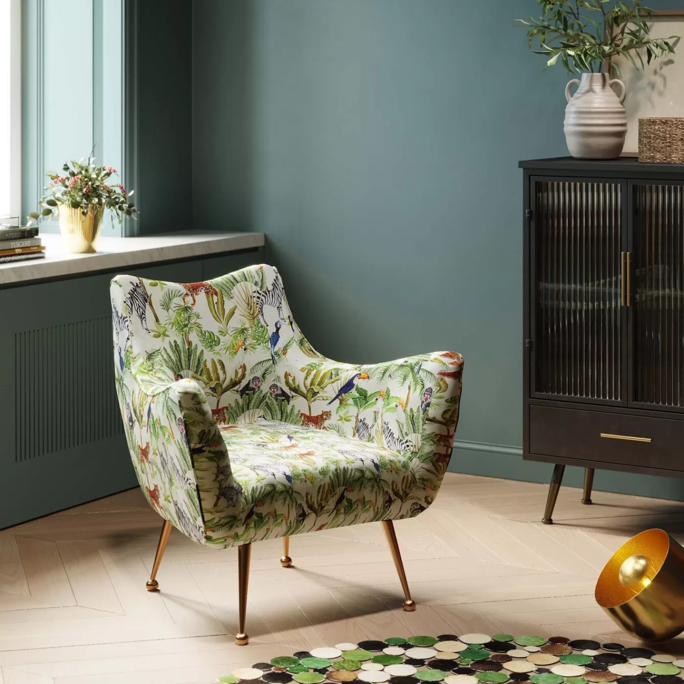 KARE Design Fauteuil Goldfinger Tropical