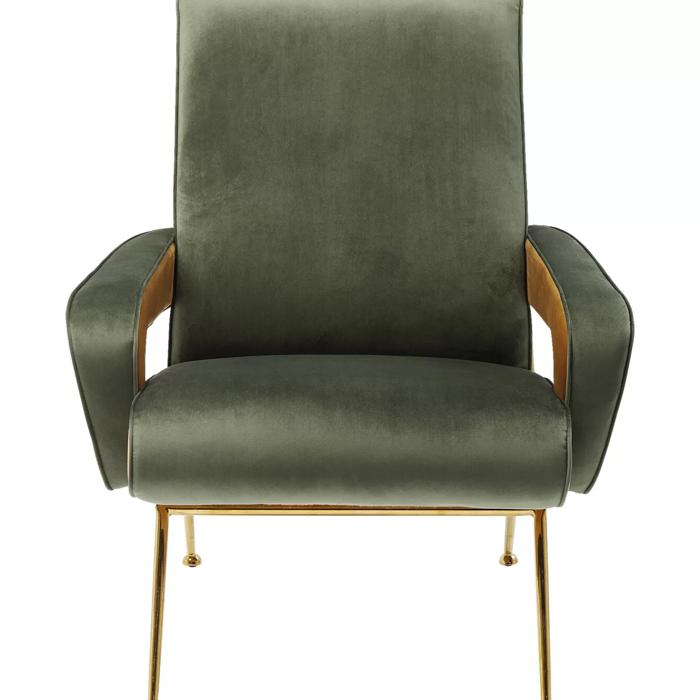 KARE Design Fauteuil Luna Haut Dossier Vert