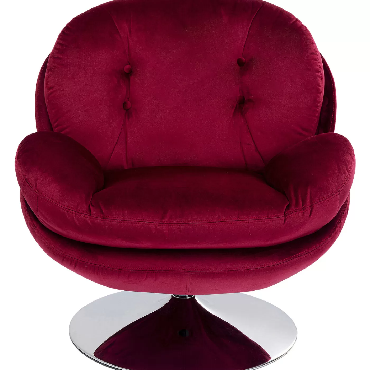 KARE Design Fauteuil Pivotant Cosy Berry