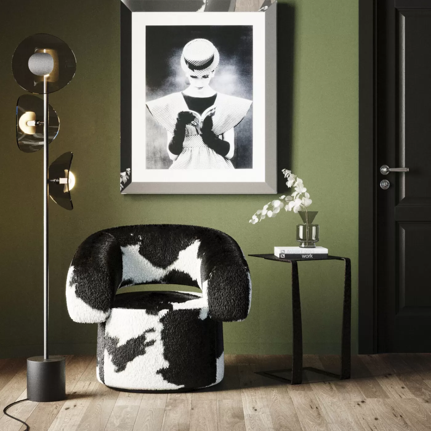 KARE Design Fauteuil Pivotant Maye Cow