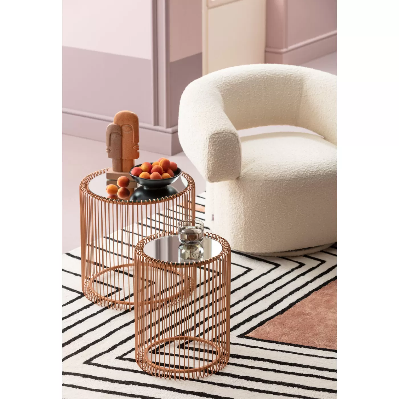 KARE Design Fauteuil Pivotant Maye Creme