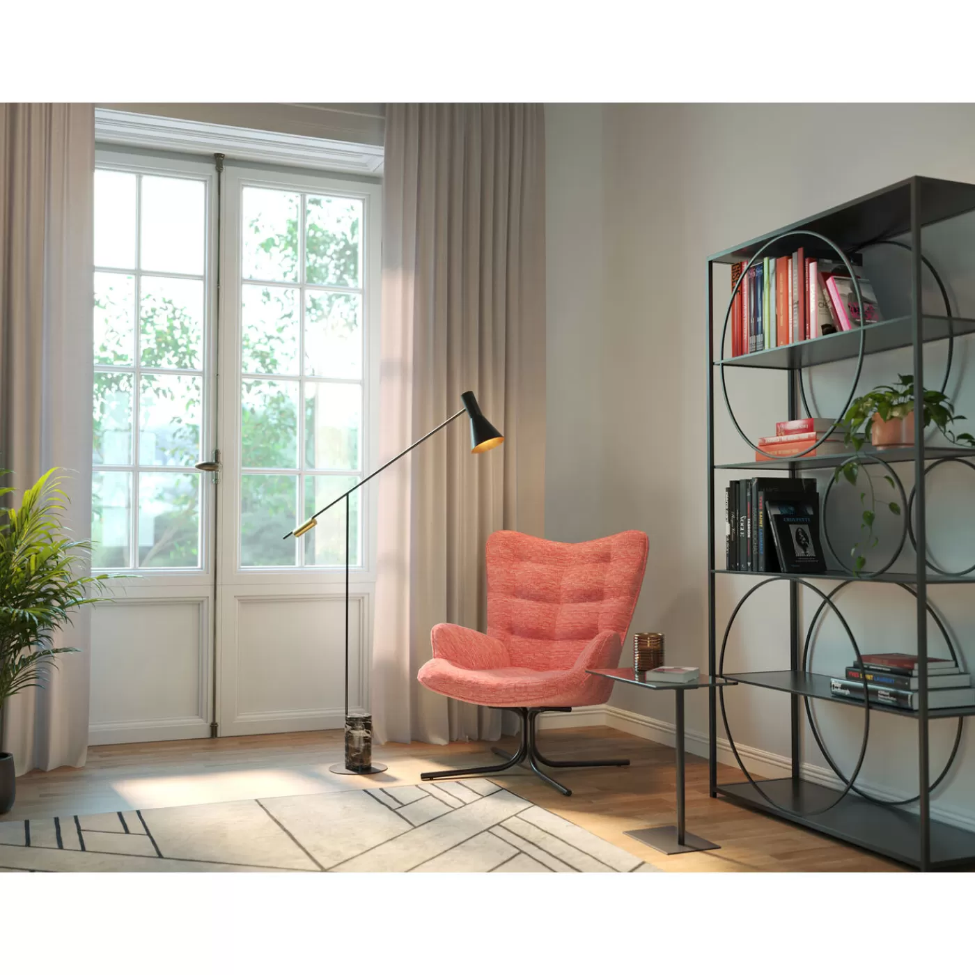 KARE Design Fauteuil Pivotant Oscar Rose