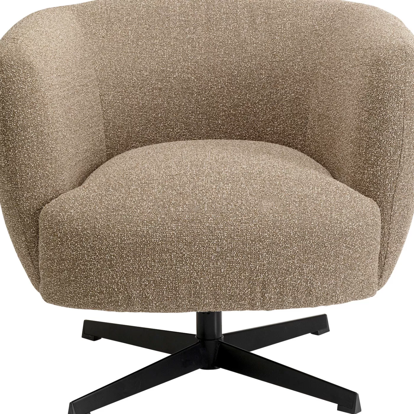 KARE Design Fauteuil Pivotant Peony Beige