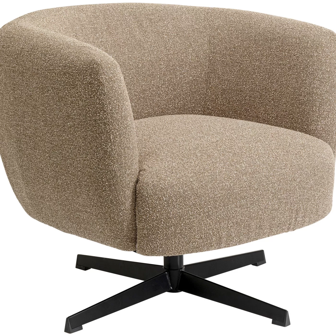 KARE Design Fauteuil Pivotant Peony Beige