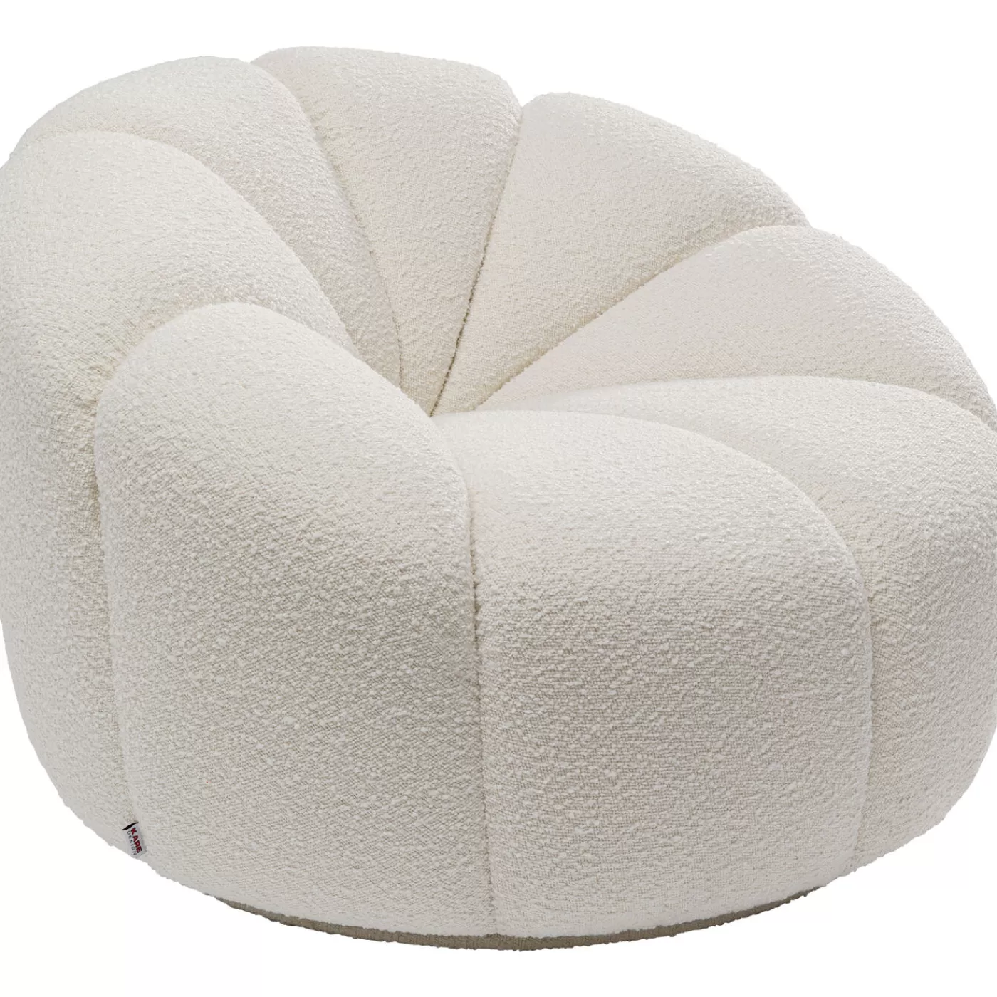 KARE Design Fauteuil Pivotant Peppo Lounge Blanc