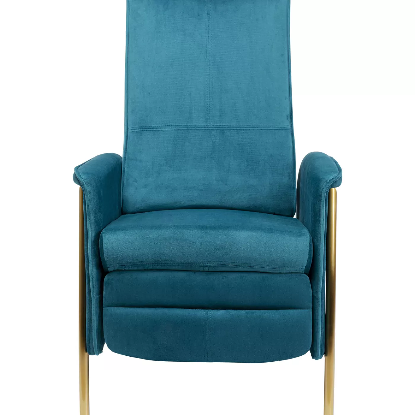 KARE Design Fauteuil Relax Lazy Velours Bleu