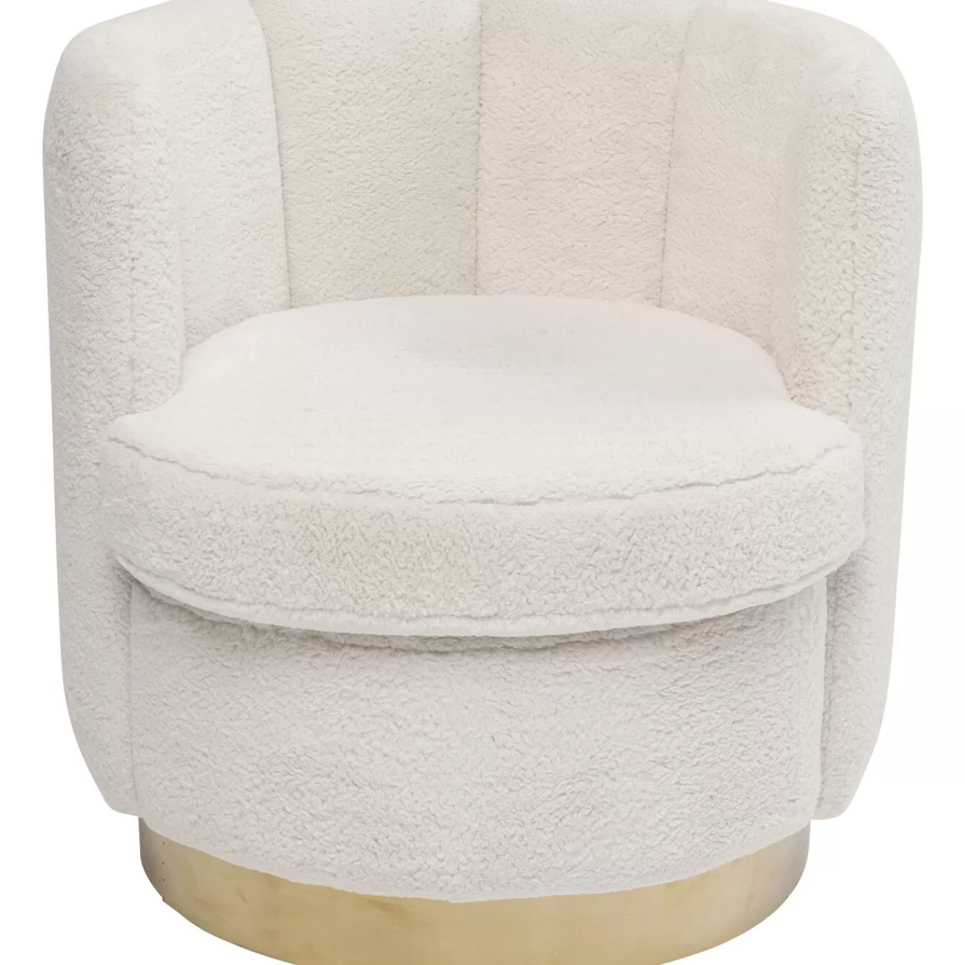 KARE Design Fauteuil Silhouette Fur Blanc