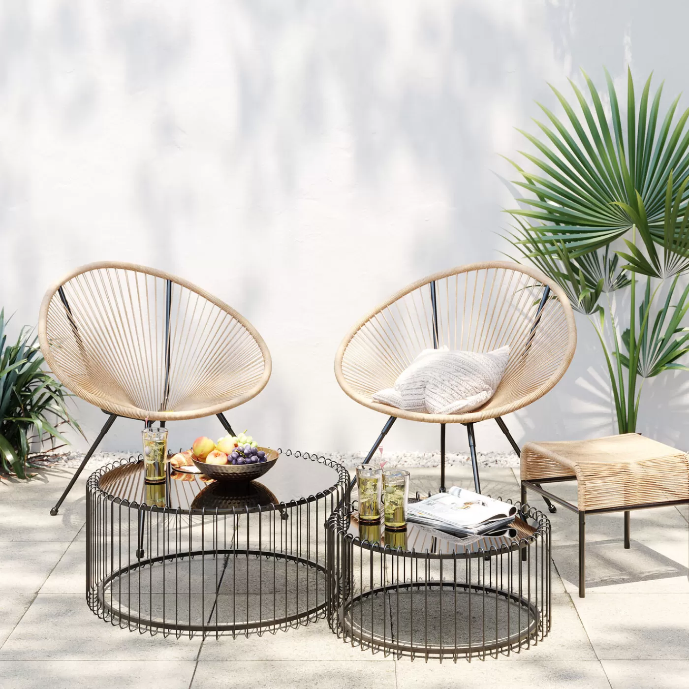 KARE Design Fauteuil Spaghetti Nature