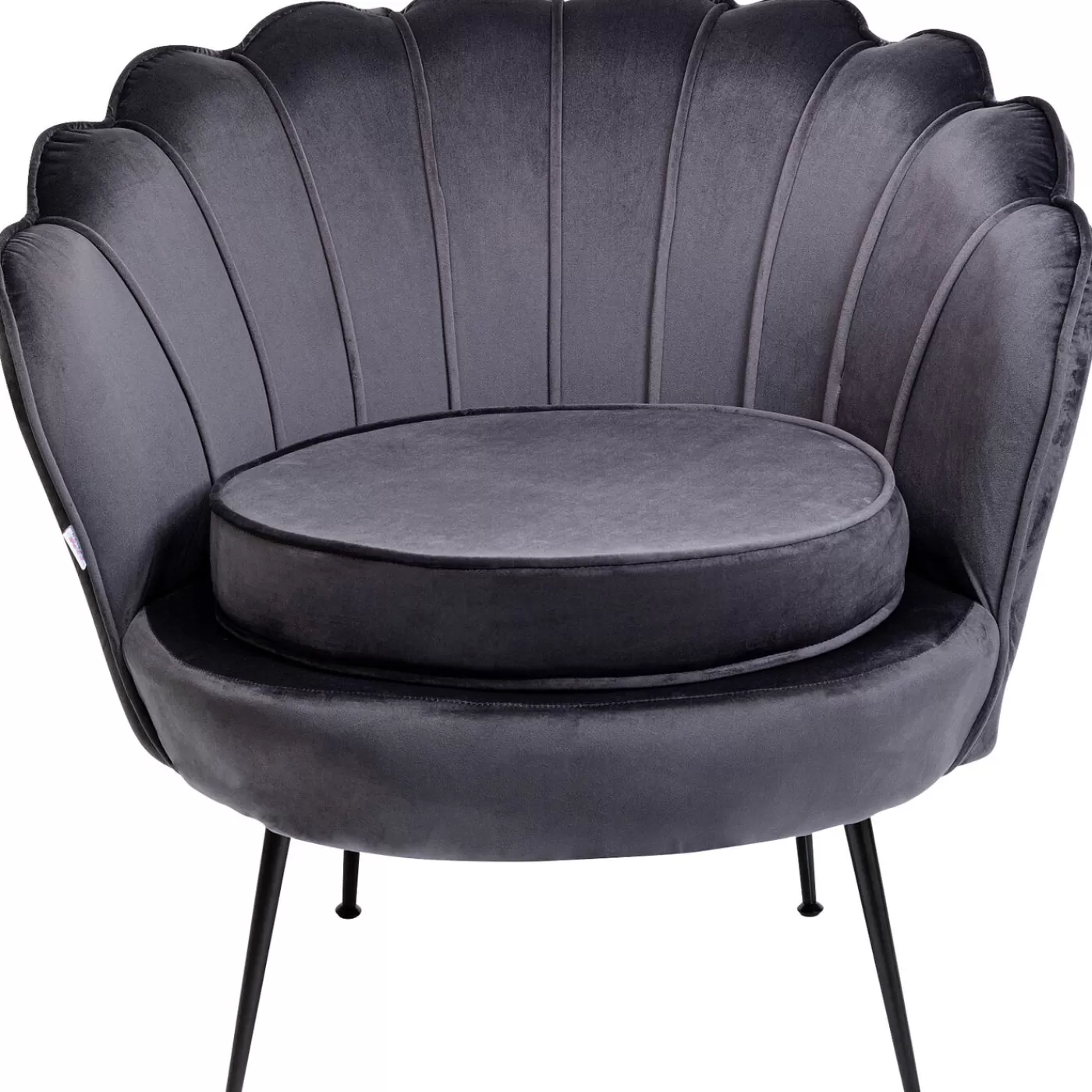 KARE Design Fauteuil Water Lily Noir Gris