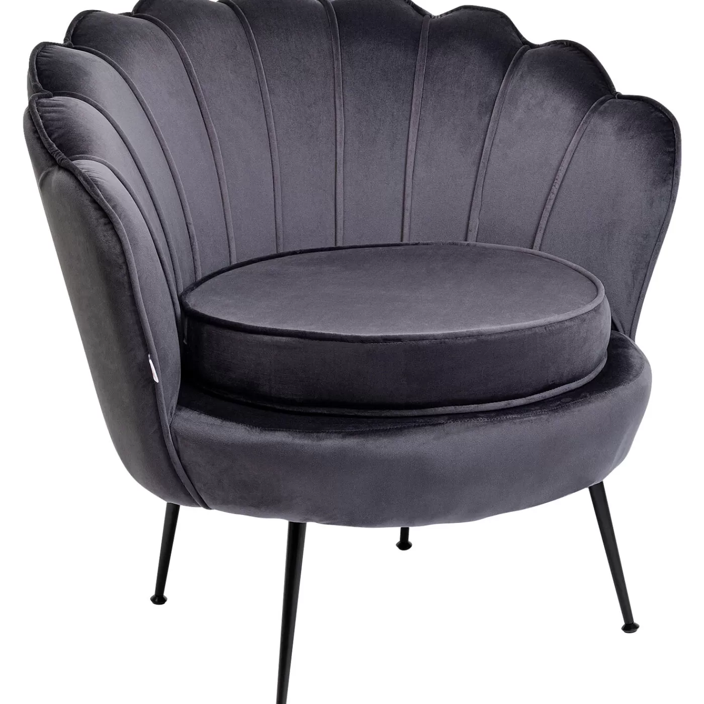 KARE Design Fauteuil Water Lily Noir Gris