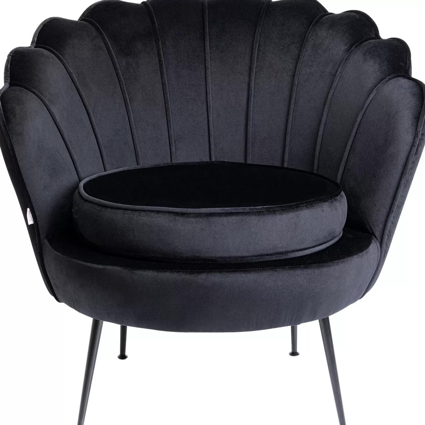 KARE Design Fauteuil Water Lily Noir Noir