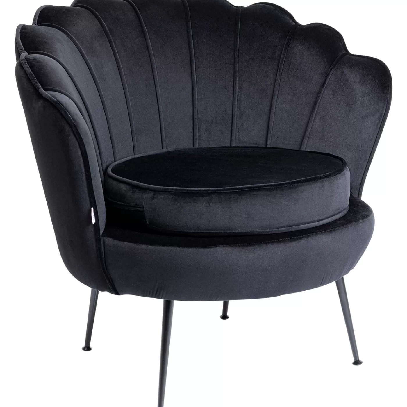 KARE Design Fauteuil Water Lily Noir Noir