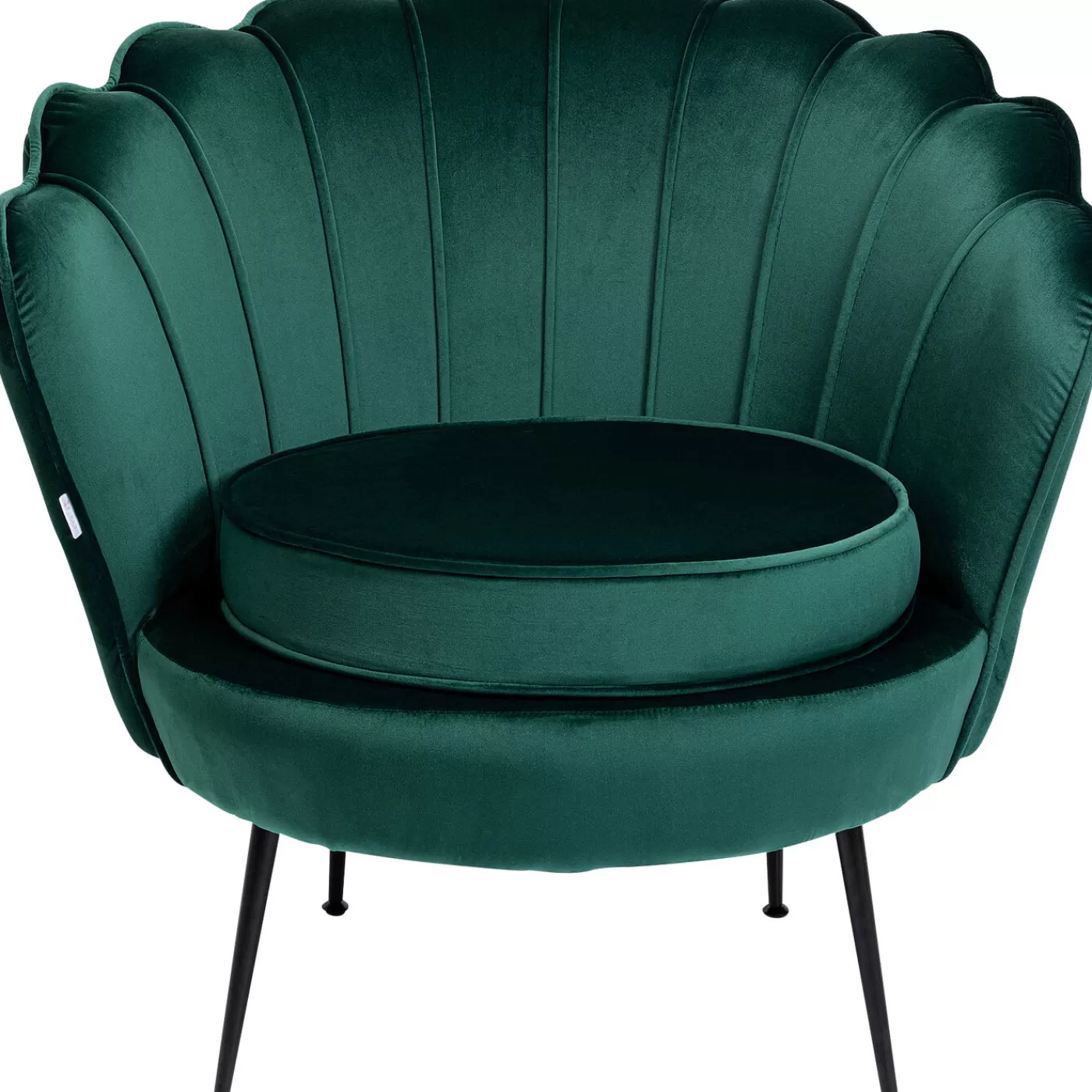 KARE Design Fauteuil Water Lily Noir Vert Fonce