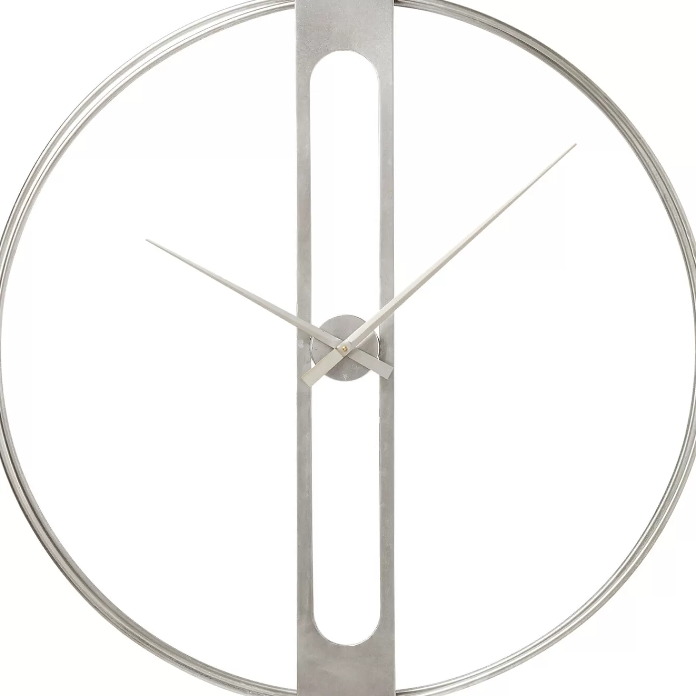 KARE Design Horloge Murale Clip Argente O60Cm